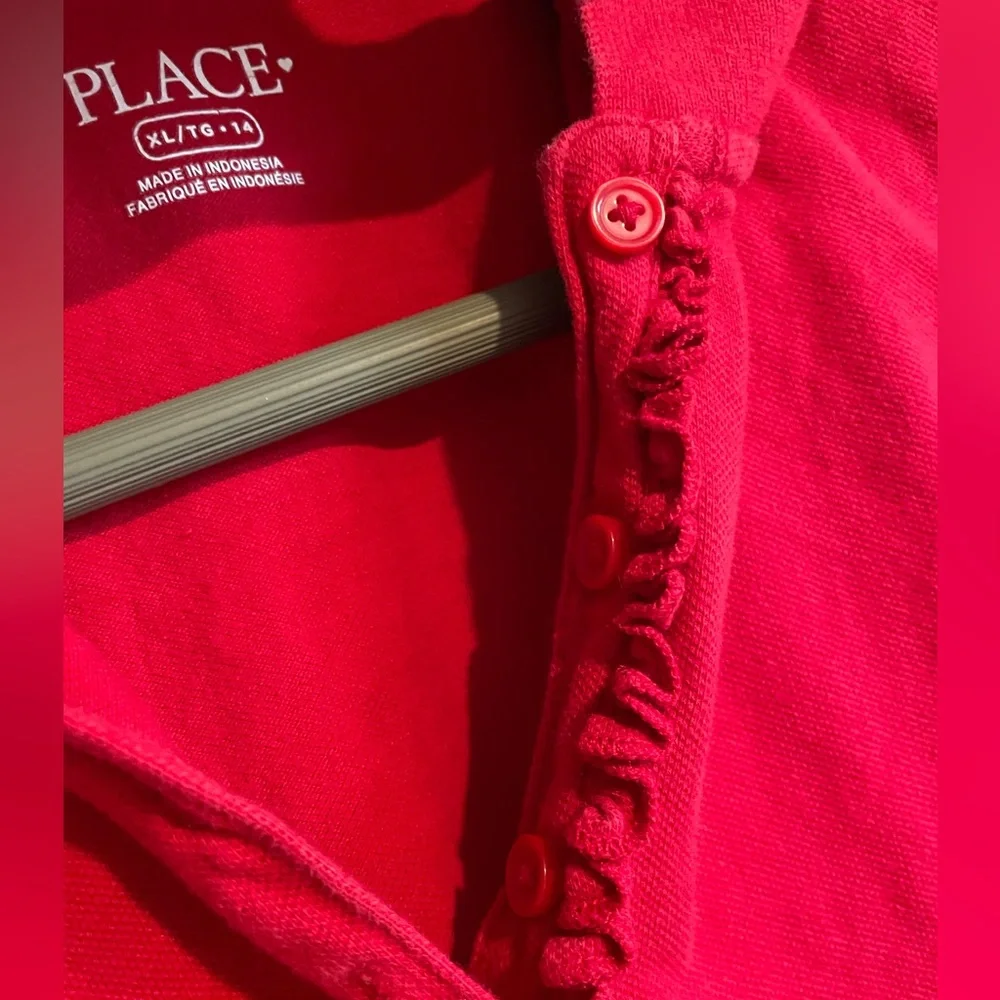 The Children’s Place Red Polo Uniform Shirt